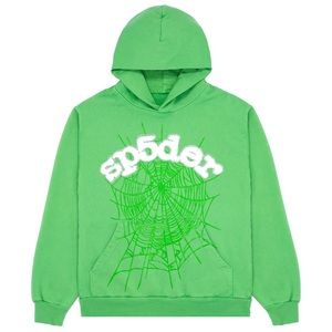 Slime green Sp5der hoodie size small great price